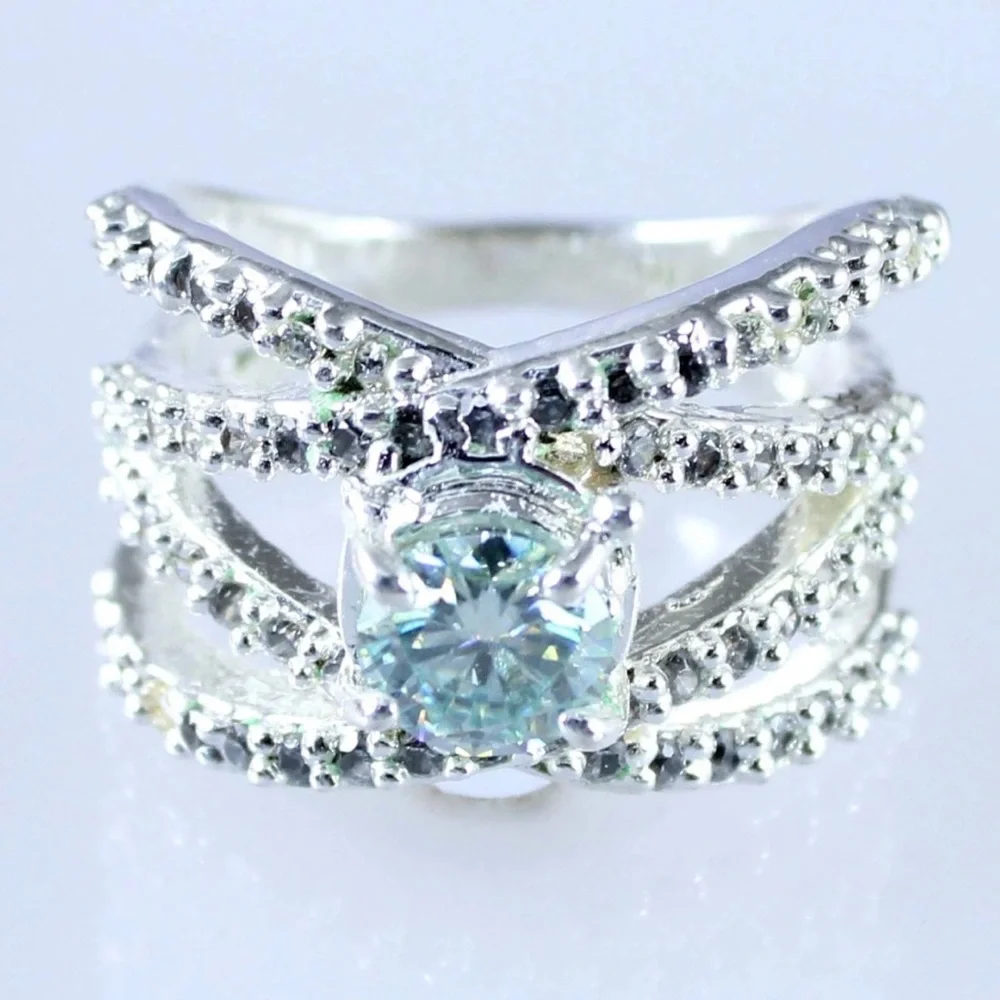 CERTIFIED AGI GENUINE NATURAL MINED 1.16CT Green Diamond Engagement Ring - Picture 2 of 8